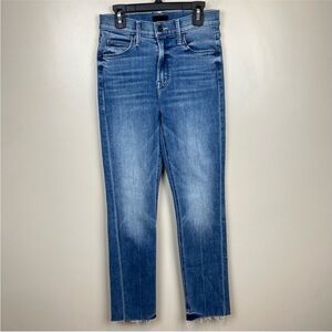 New Mother The Mid Rise Dazzler Ankle Fray, We The Animals, Size 25